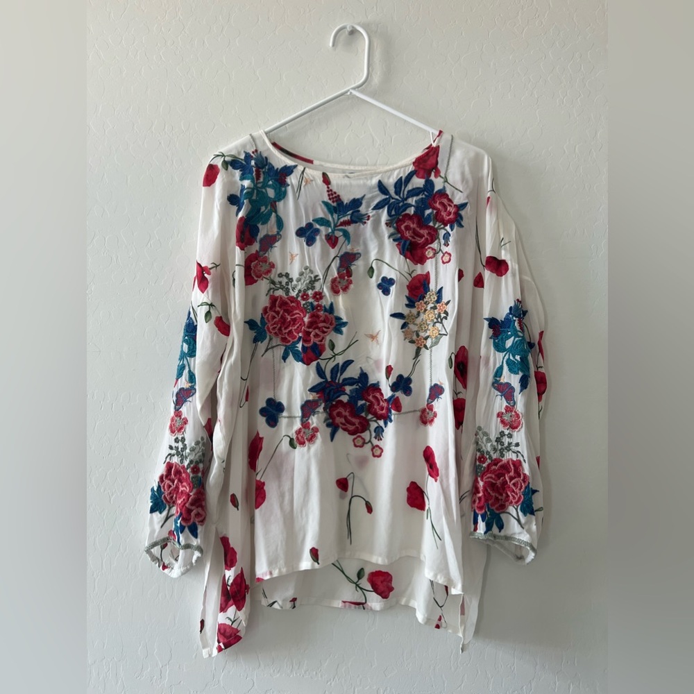 Floral Silk Blouse